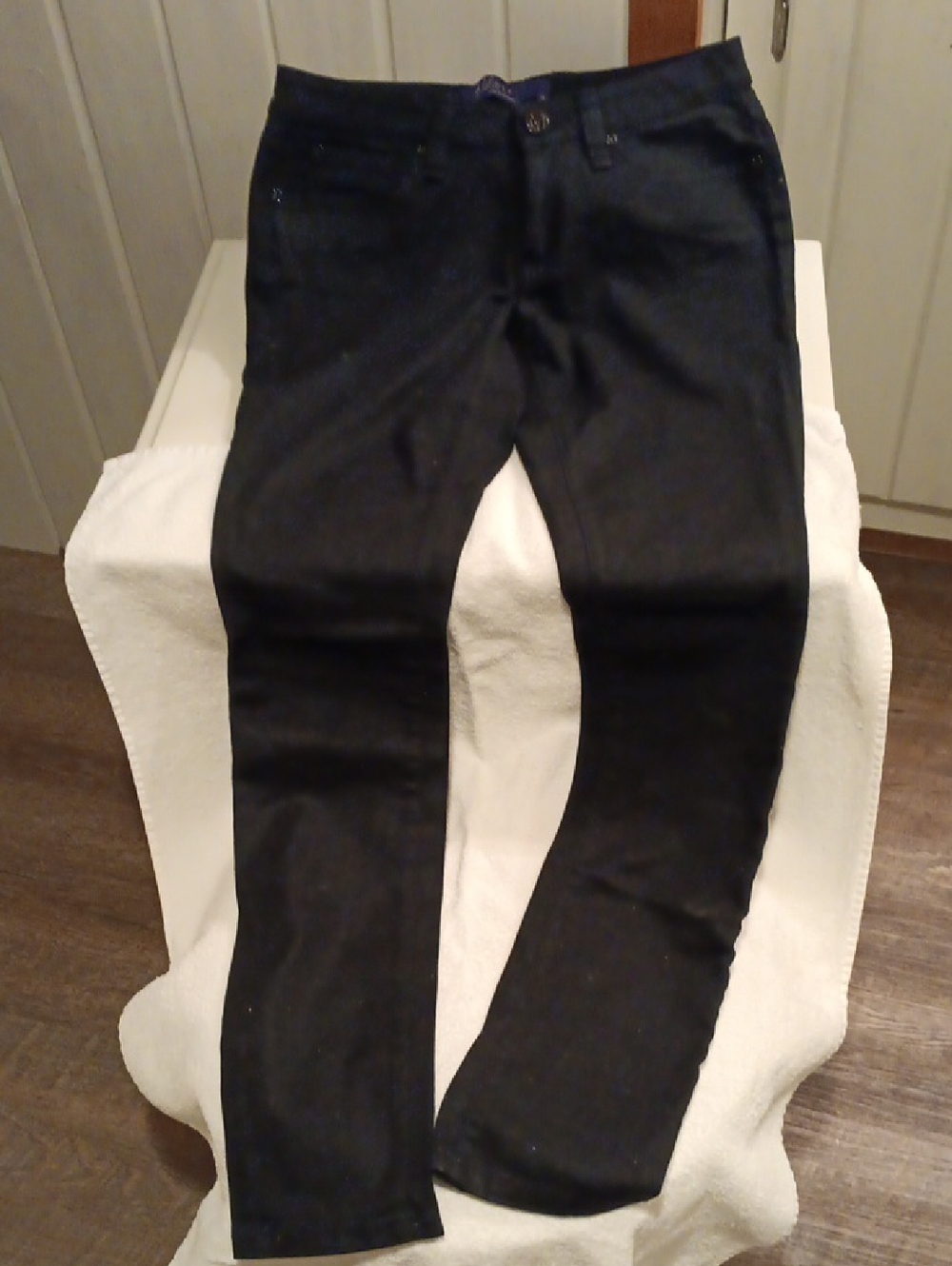 Miley Cyrus & Max Azria Straight Leg Pants in Black